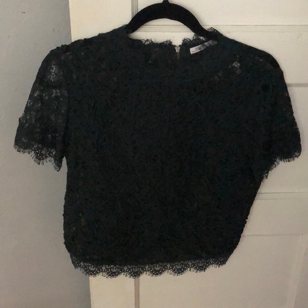 Forest green Laced top